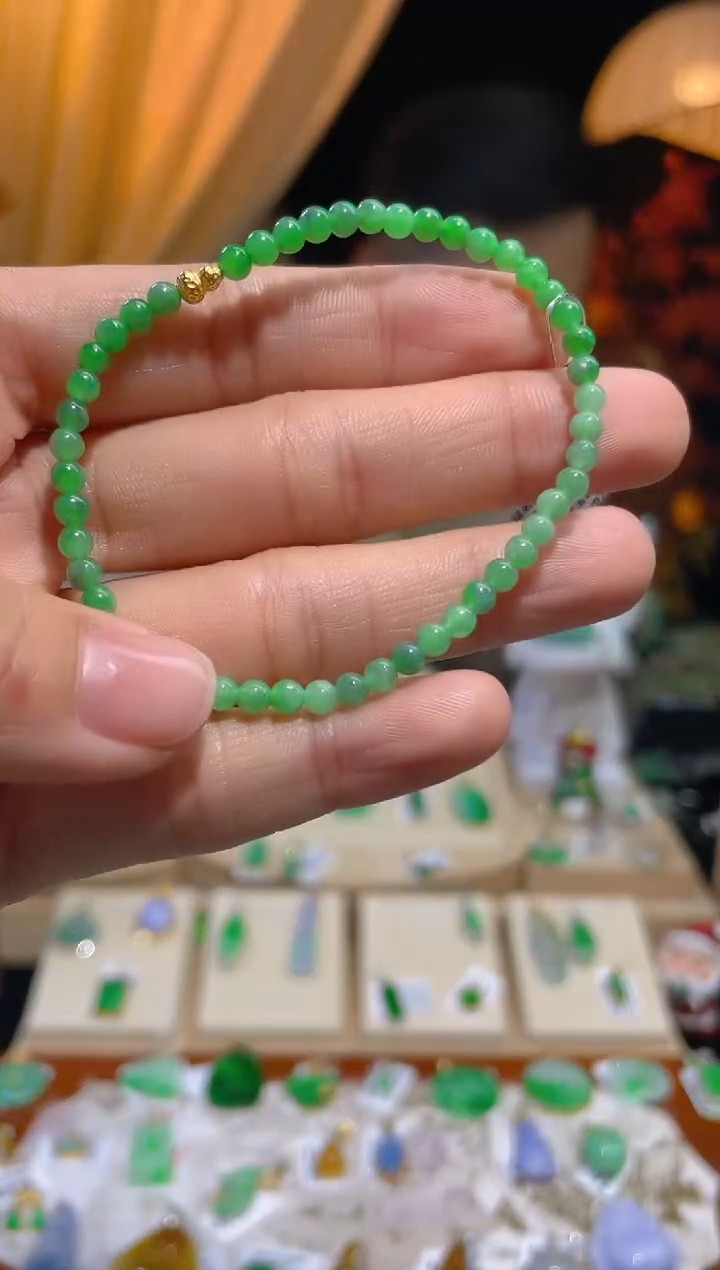【闪购商品】翡翠颈饰18K金镶嵌假一赔三