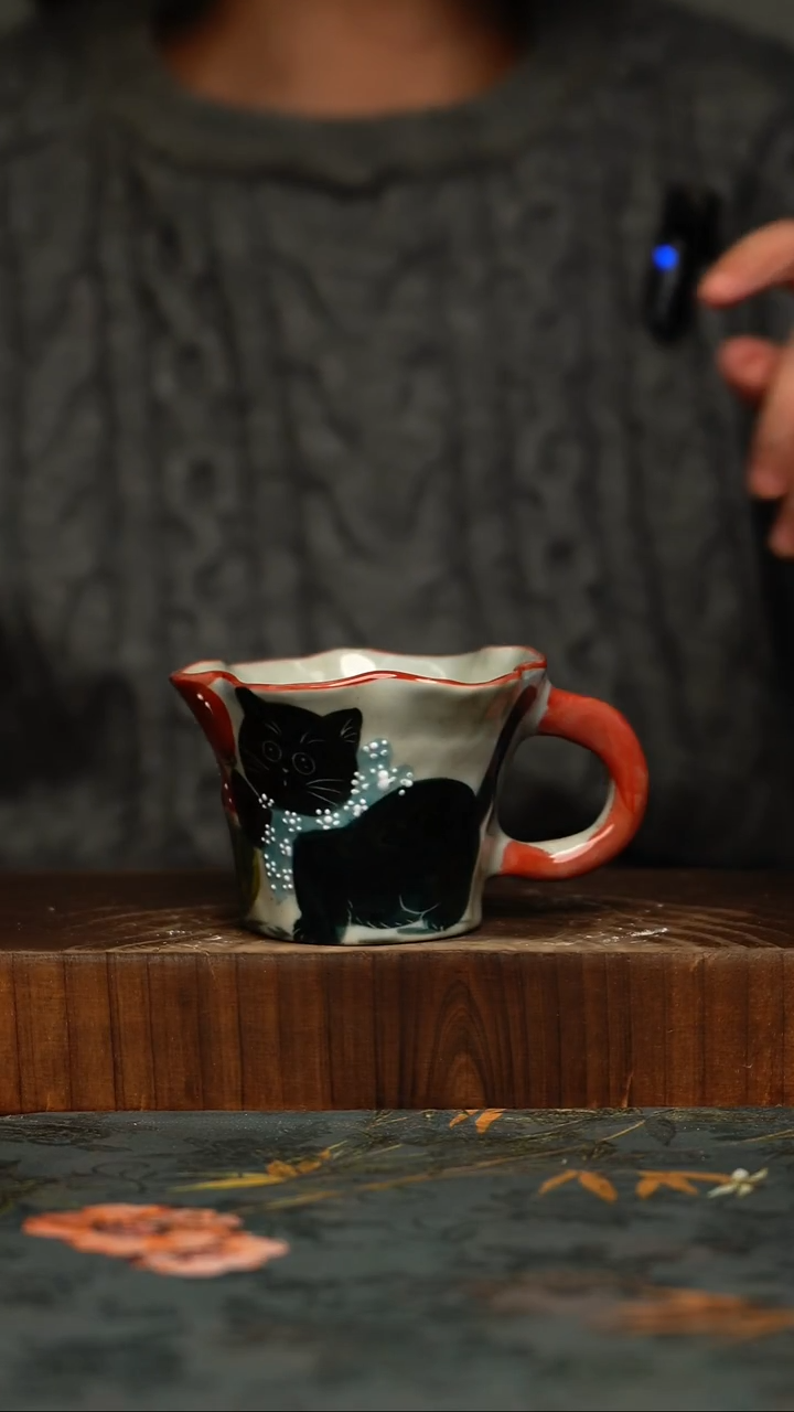 瓷片釉下彩手工手绘同款陶器