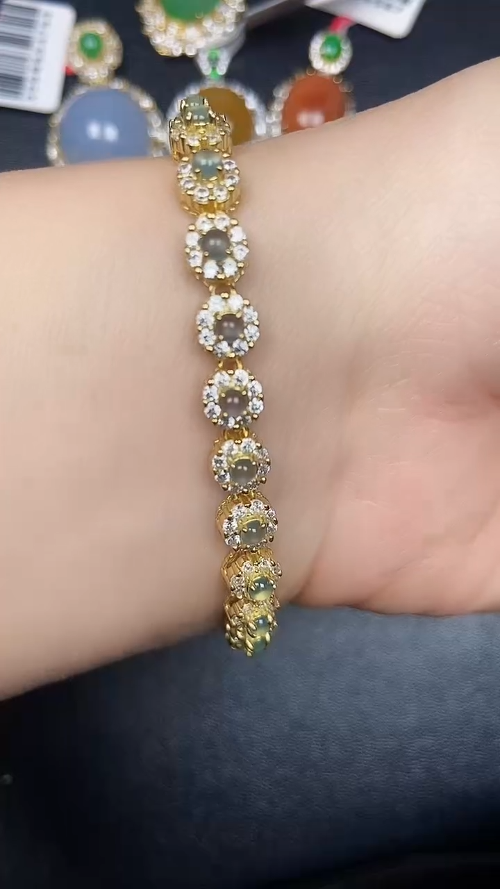 银S925镶嵌戒指翡翠2640