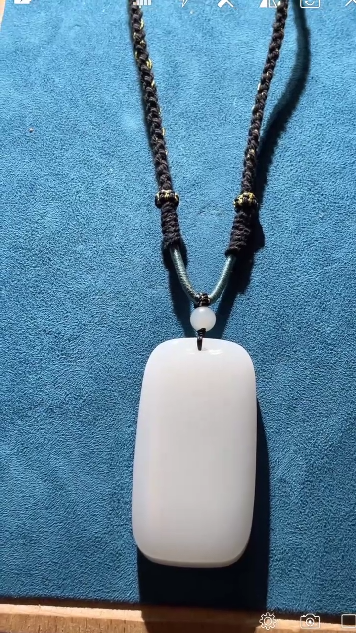 【闪购商品】和田玉DQ未镶嵌无事牌吊坠