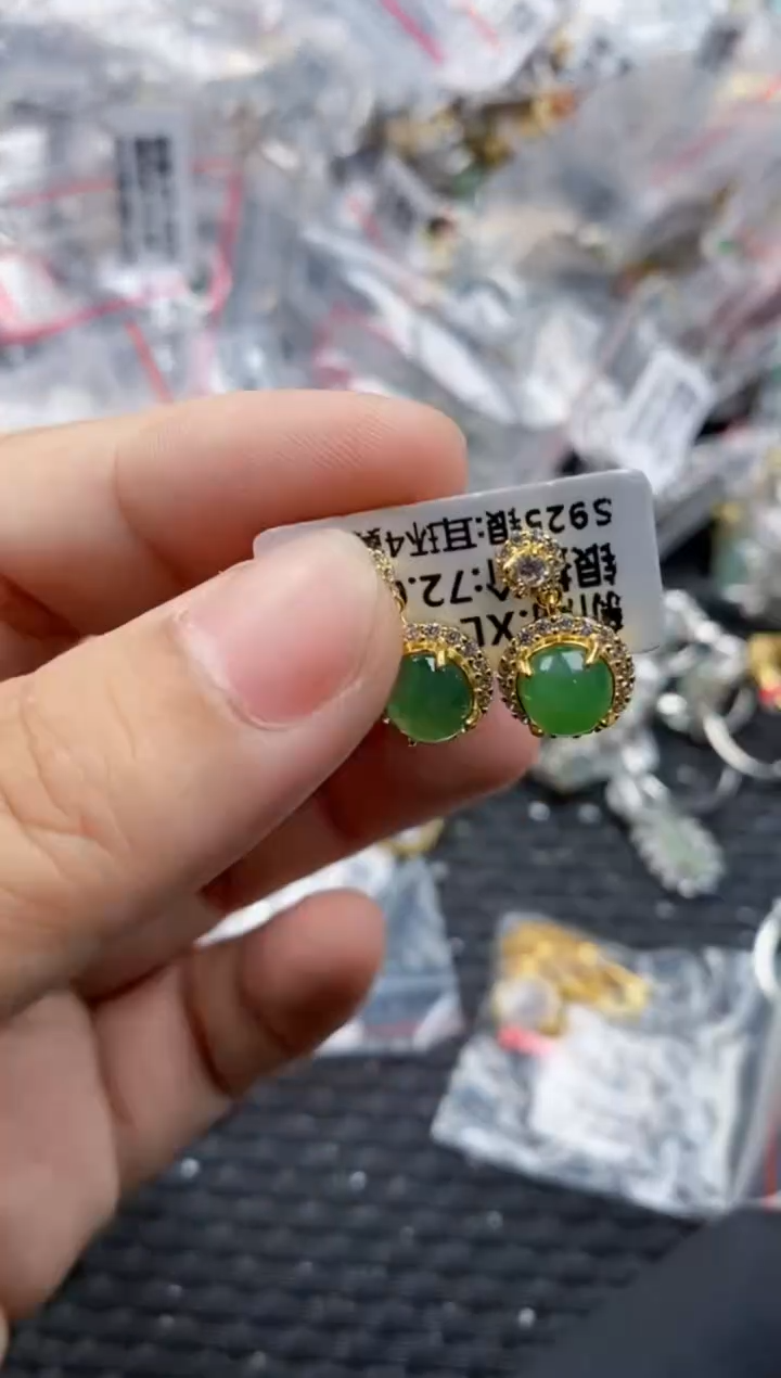翡翠戒指银S925镶嵌4444    10