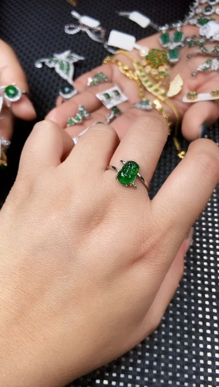 【闪购商品】翡翠戒指未镶嵌1111111111111111