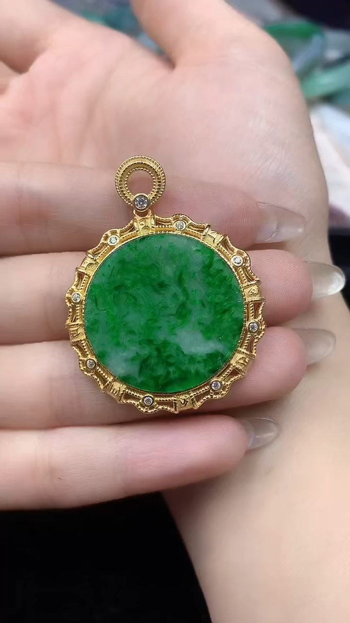 【闪购商品】翡翠颈饰银S925镶嵌颈饰