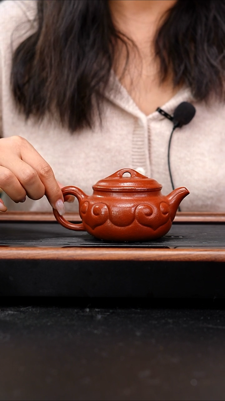 茶壶紫砂小煤窑朱泥如意仿古210