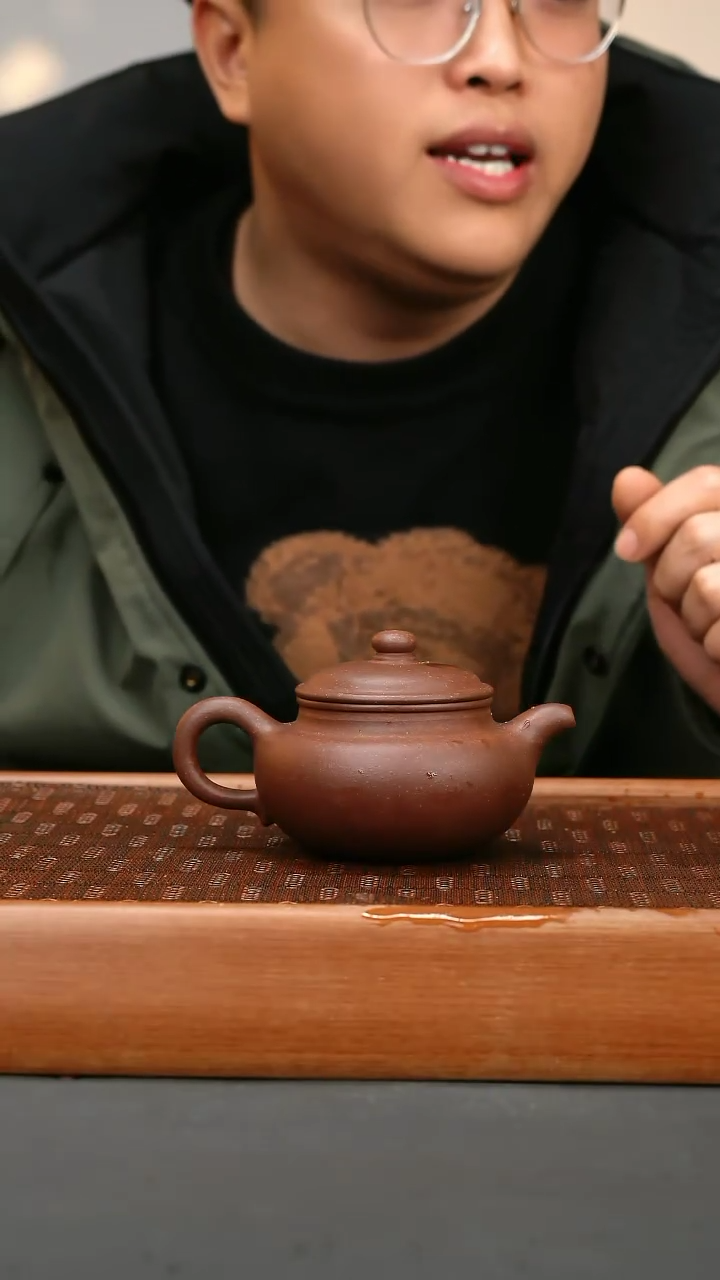 【闪购商品】紫砂茶壶cxm 紫泥 手磨粗纱 仿古180