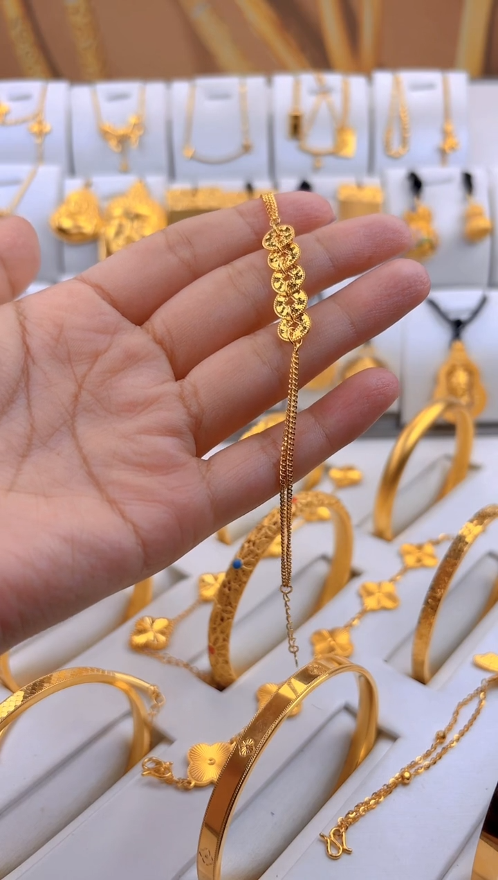 无足银五帝钱手链   总重5g外1.5g