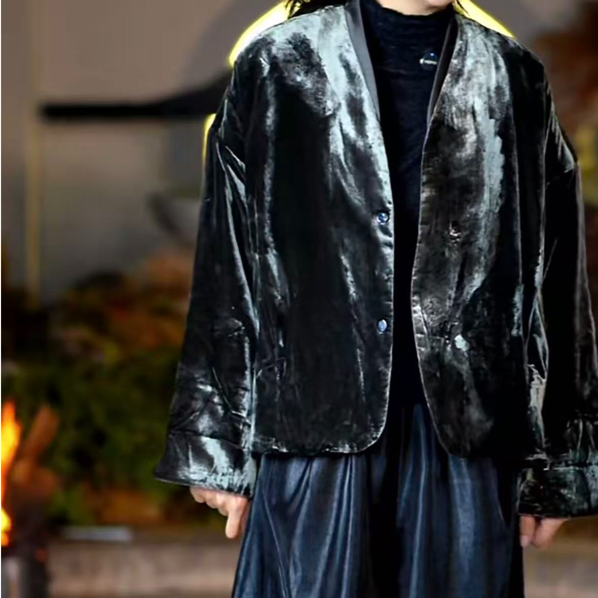 【即遇——静烨】新中式国风高定丝绒棉服