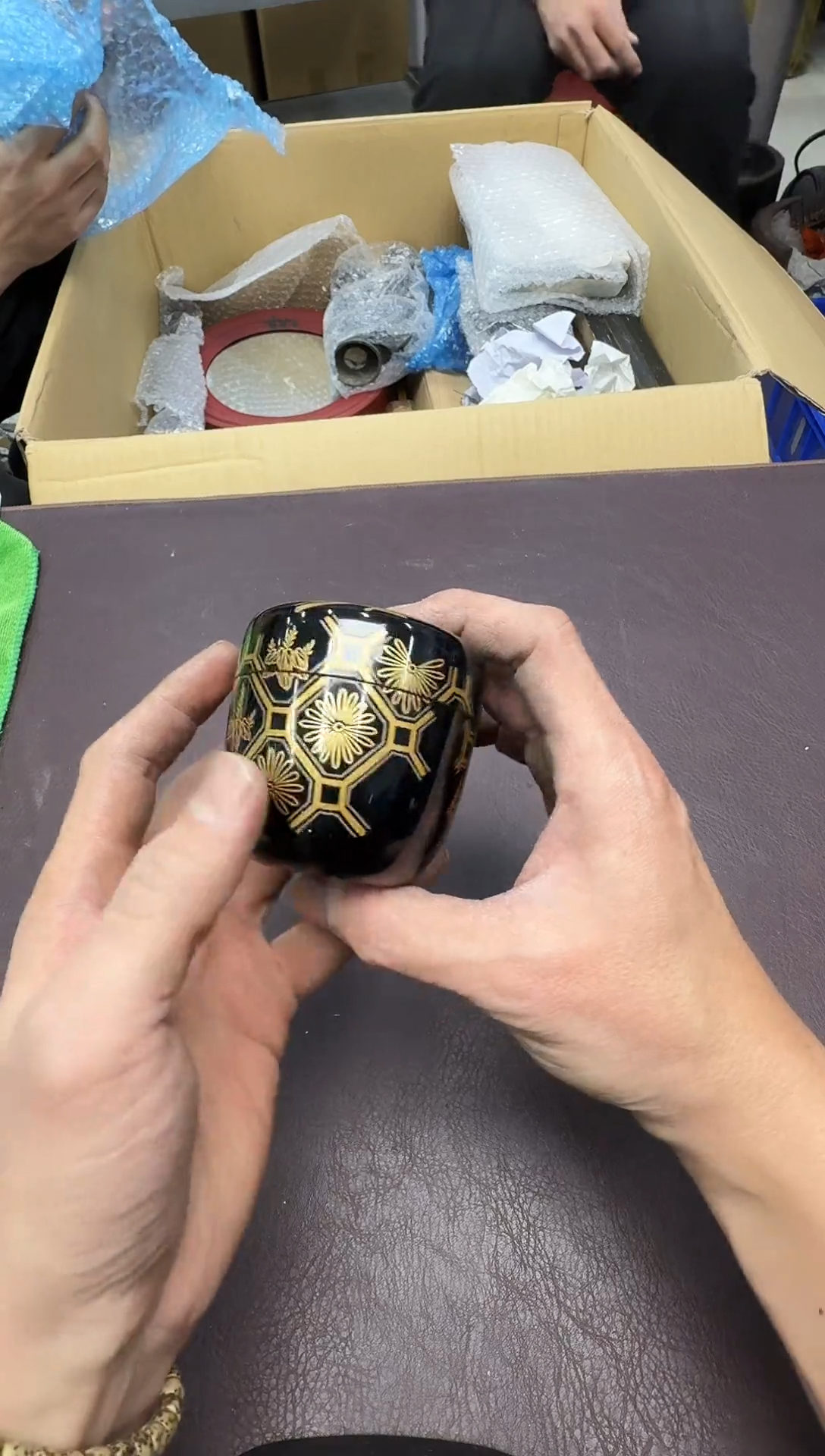 手工艺品钧瓷玺*267