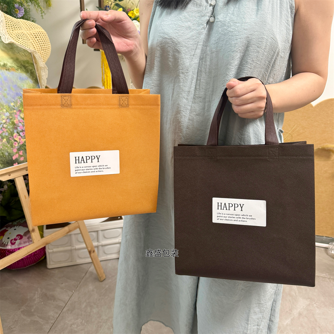 加厚无纺布秋冬男女服装袋强力承重手提袋冬装无纺布袋可印制LOGO