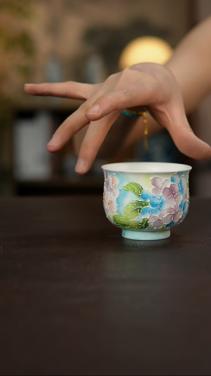 杯景德镇陶瓷杯碗柴烧多人