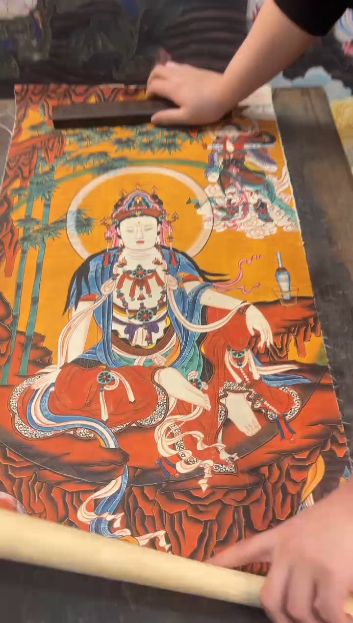 卷轴画大朱画院老六专属AA90