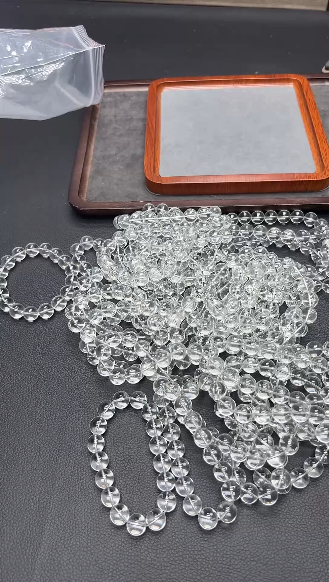 未镶嵌手链水晶白水晶12mm