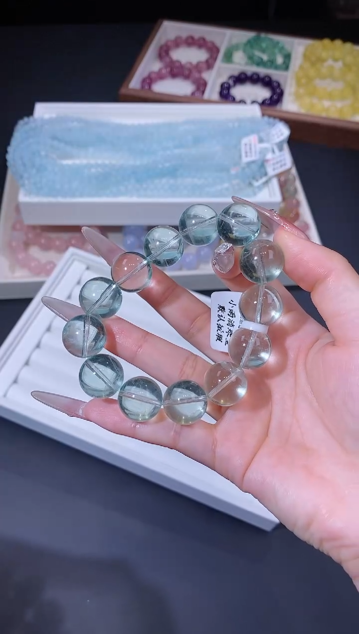 未镶嵌手链萤石1116.1绿萤石手串 多样性发其一 萤石