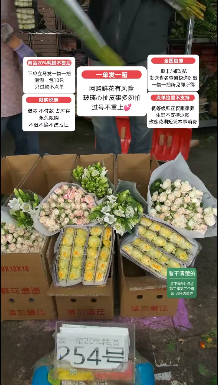 20%耗损发一箱❤号254