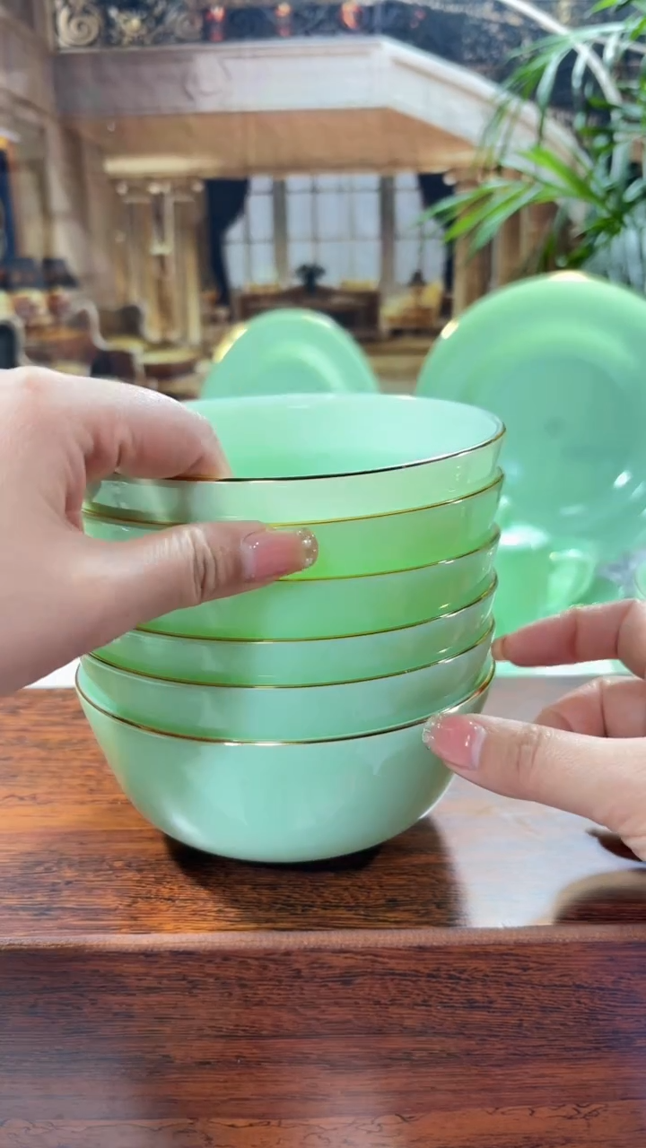 【闪购商品】...5.5英寸玉瓷碗6个口径13.8厘米 