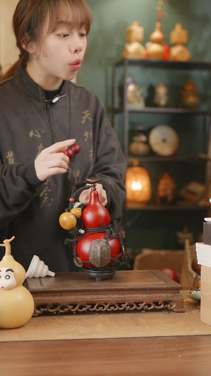 【闪购商品】146号精品天然大漆工艺防渗内胆酒葫芦~