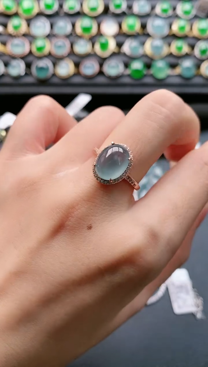 【闪购商品】翡翠戒指银S925镶嵌11111111