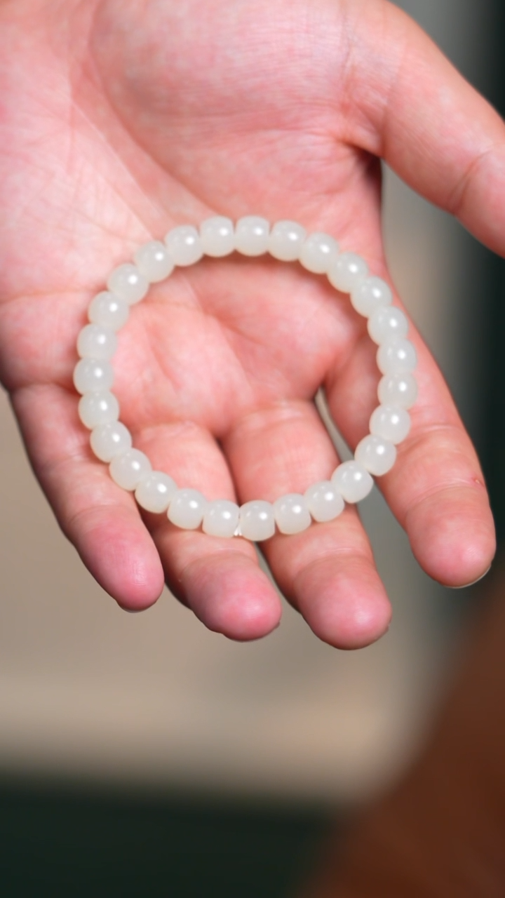 手链未镶嵌和田玉8mm且末金山