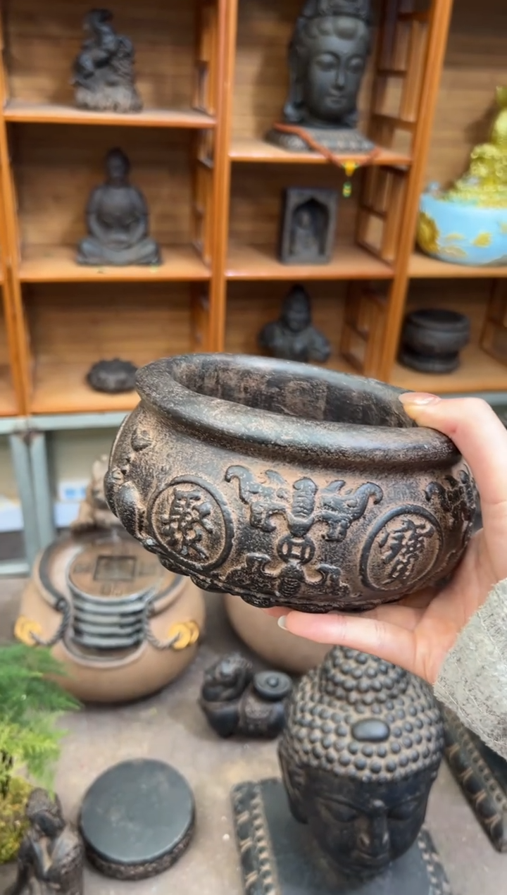 陶土【火山泥】聚宝盆