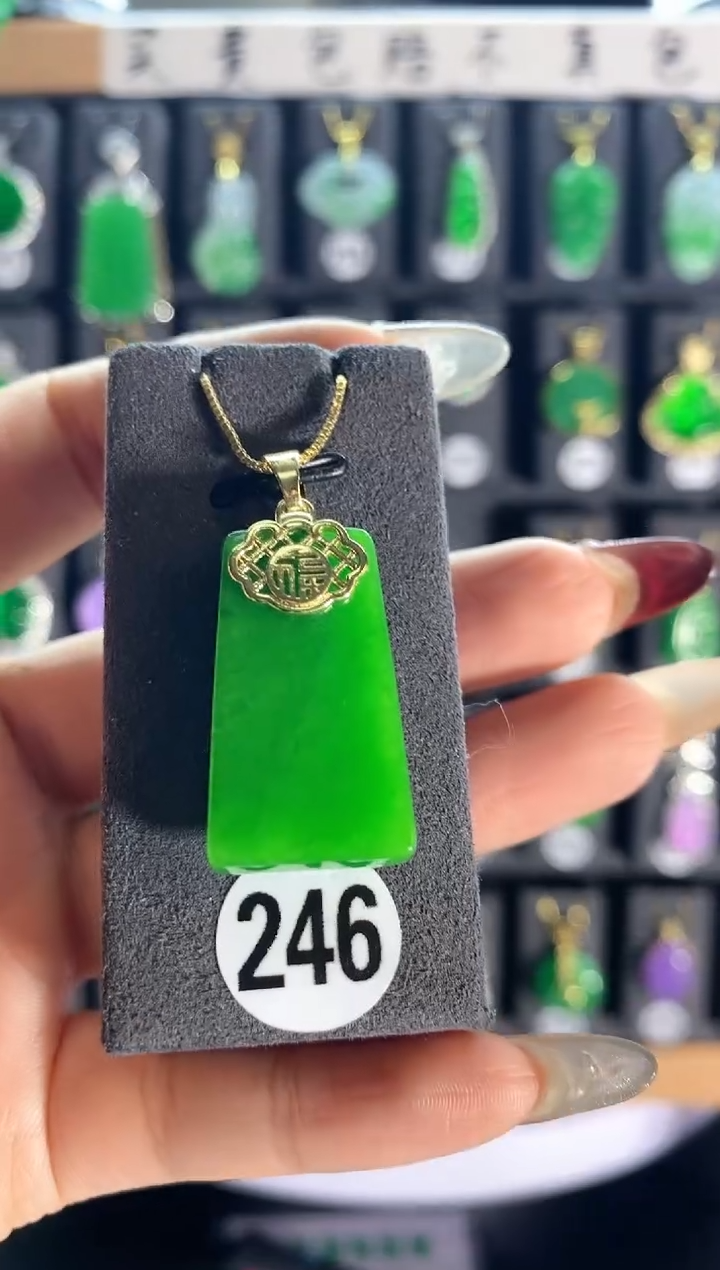 【闪购商品】翡翠耳饰银S925镶嵌246..