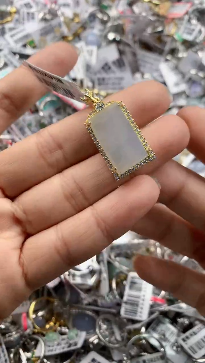银S925镶嵌戒指翡翠888---6