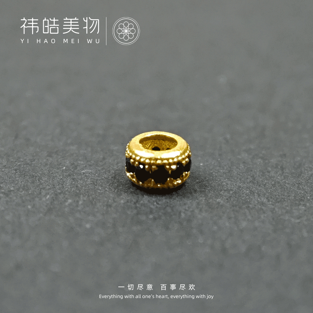 18k金镶嵌圆圈线束配饰