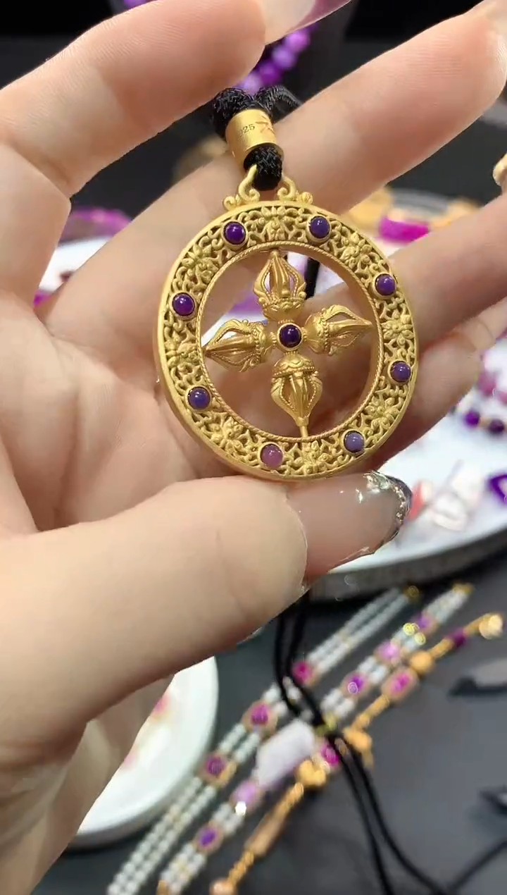 苏纪石（舒俱来）银S925镶嵌.吊坠