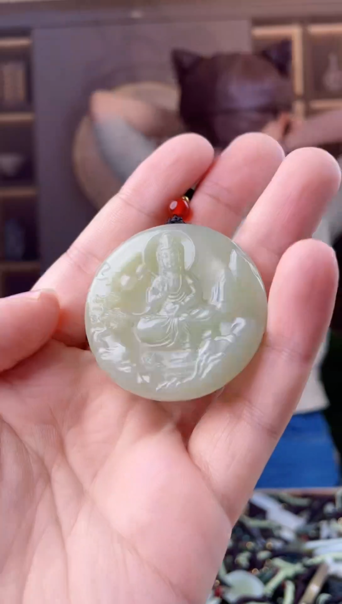 颈饰未镶嵌和田玉拍一发一，多样性发货