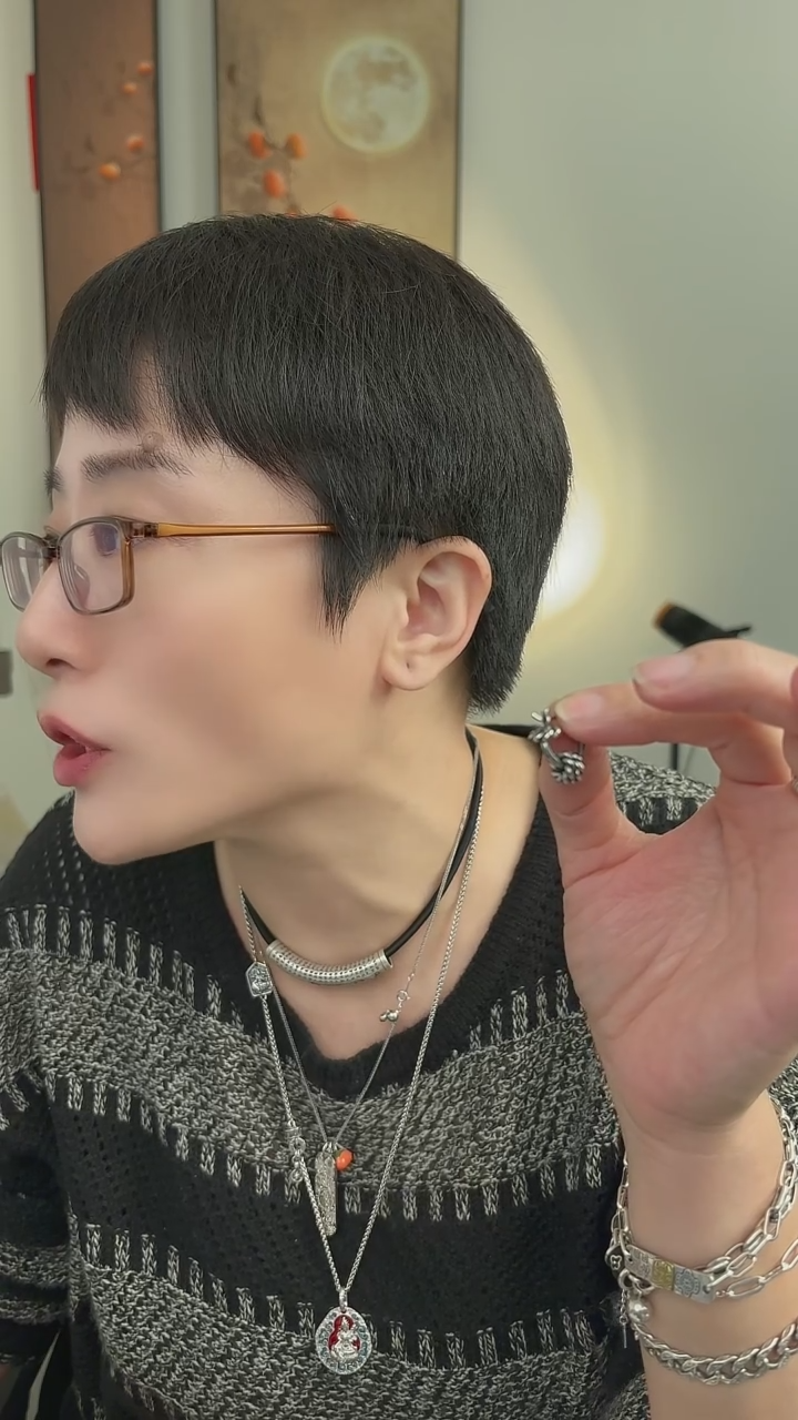 无925银三环可拆卸耳扣19