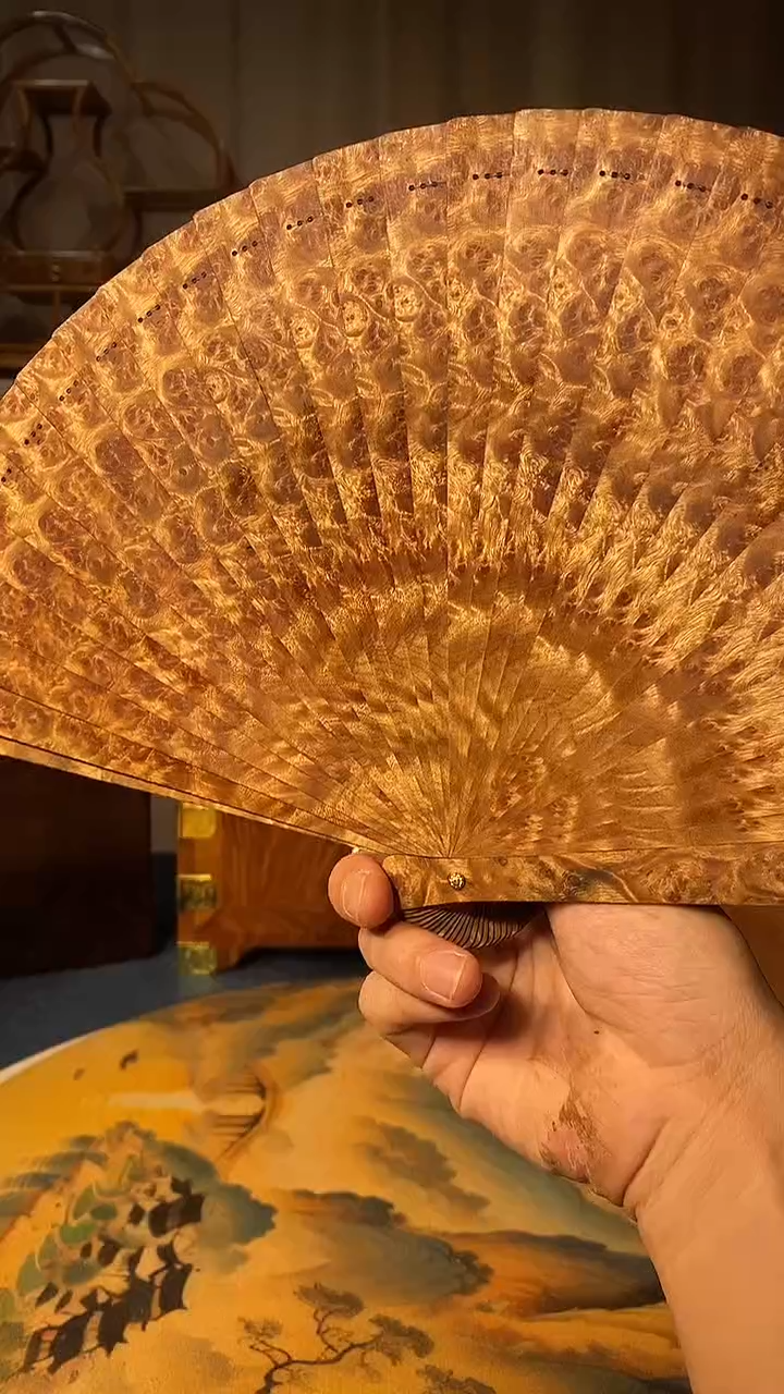扇子金丝楠小叶桢楠材质苏扇12