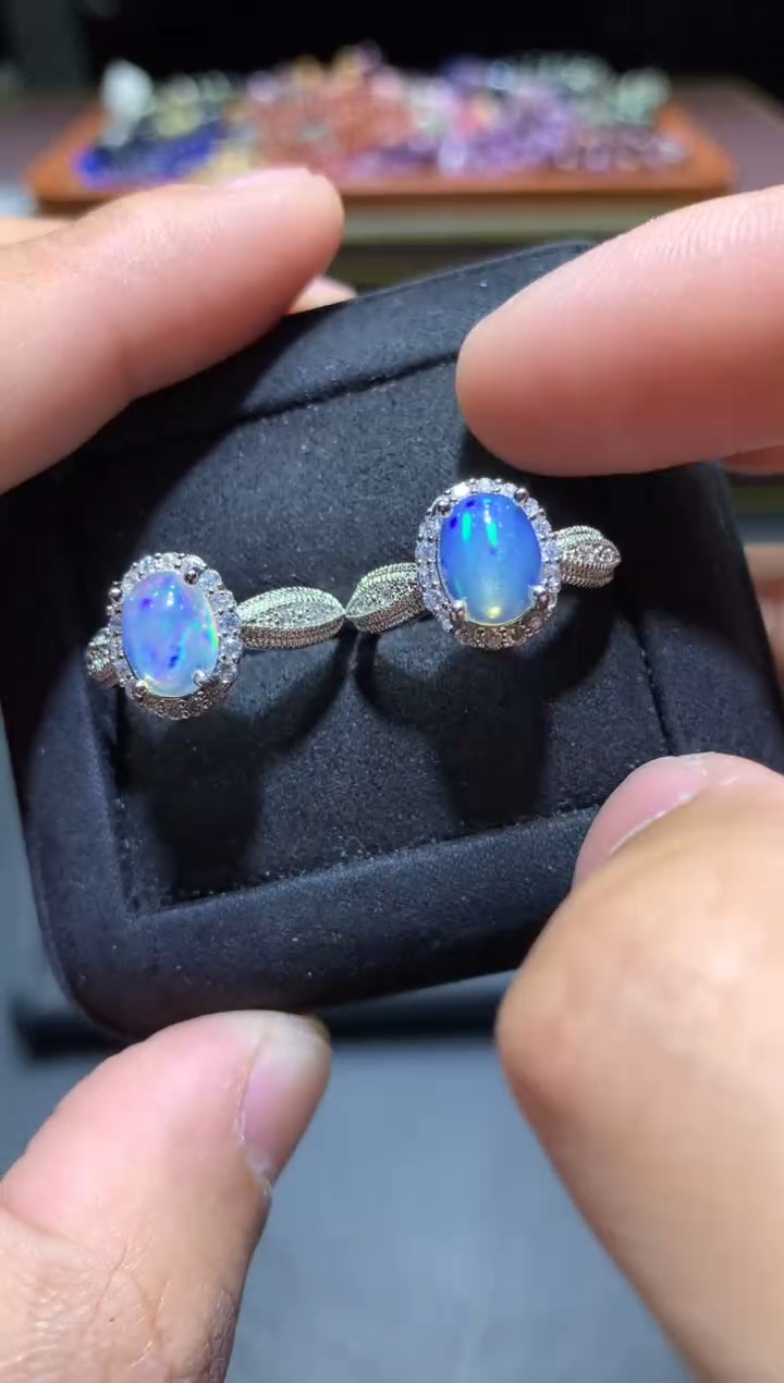 【闪购商品】欧泊戒指未镶嵌P13【多样性发其一】