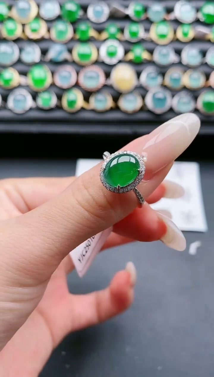 【闪购商品】翡翠戒指银S925镶嵌11111111