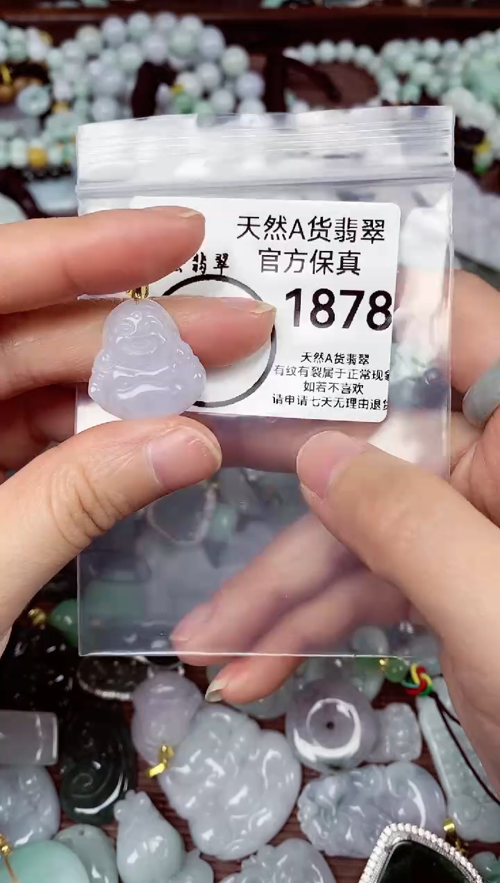 【闪购商品】翡翠颈饰未镶嵌天货A货翡翠1878