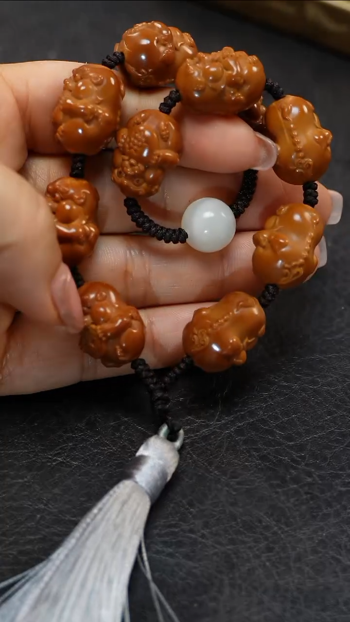 橄榄核手串/手链九林精品核雕
