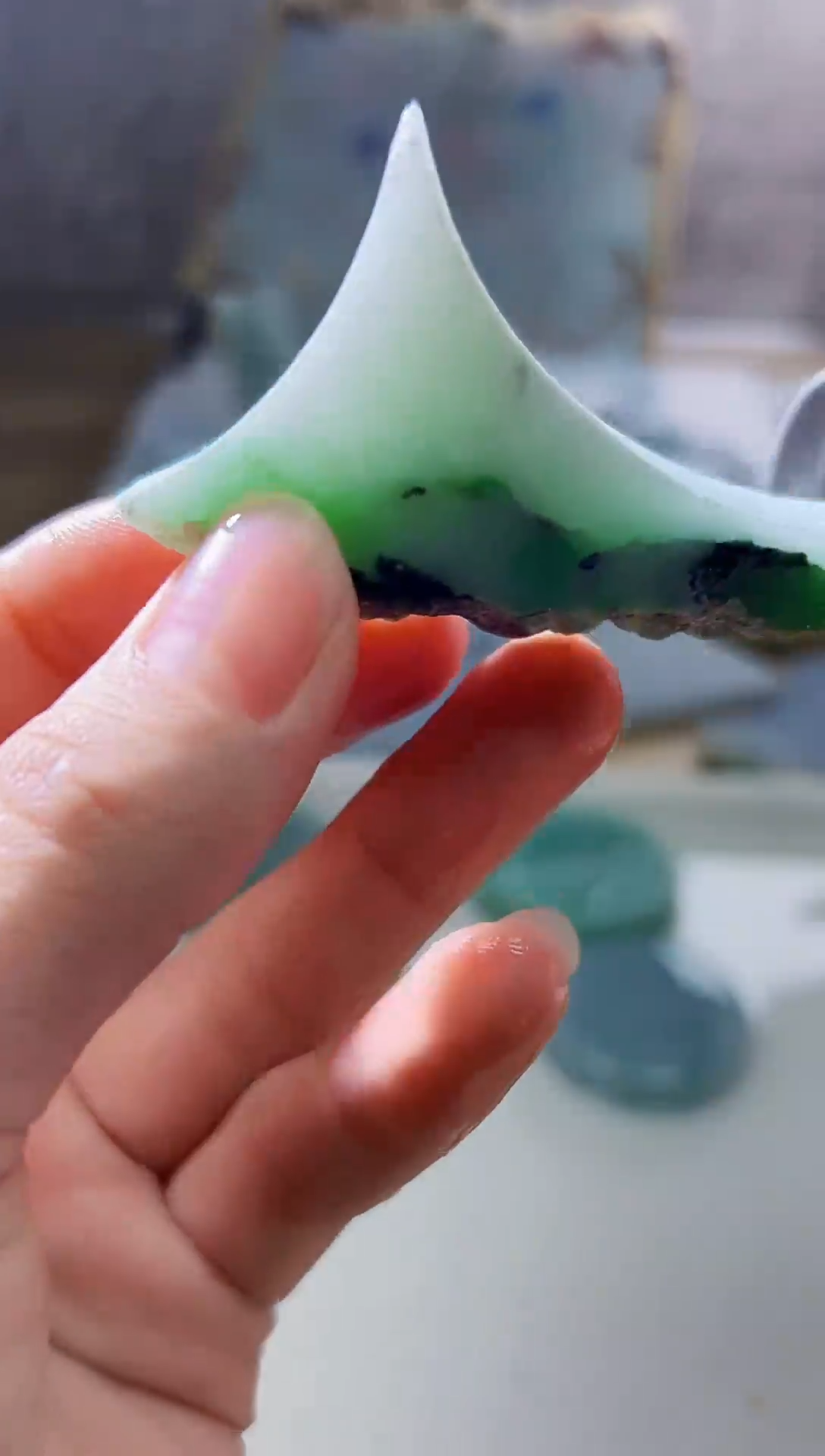 裸石翡翠天然翡翠A货余 南 822