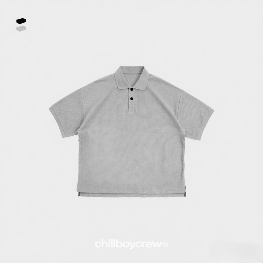 C23大菠萝标准阔型休闲POLO衫chillboycrew全透气轻熟日系复古风