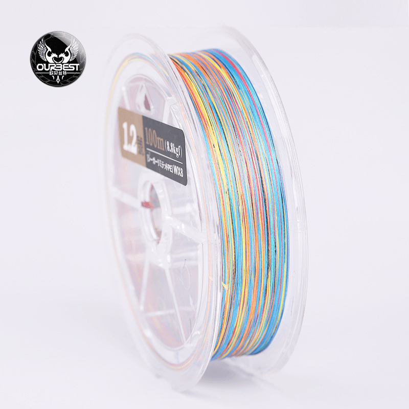 OURBEST/欧贝丝特筏钓鱼线原丝进口100米主线子线8编PE线钓鱼线 