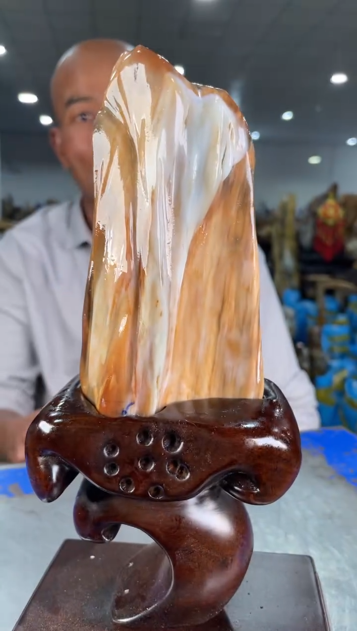 【闪购商品】硅化玉摆件未镶嵌49