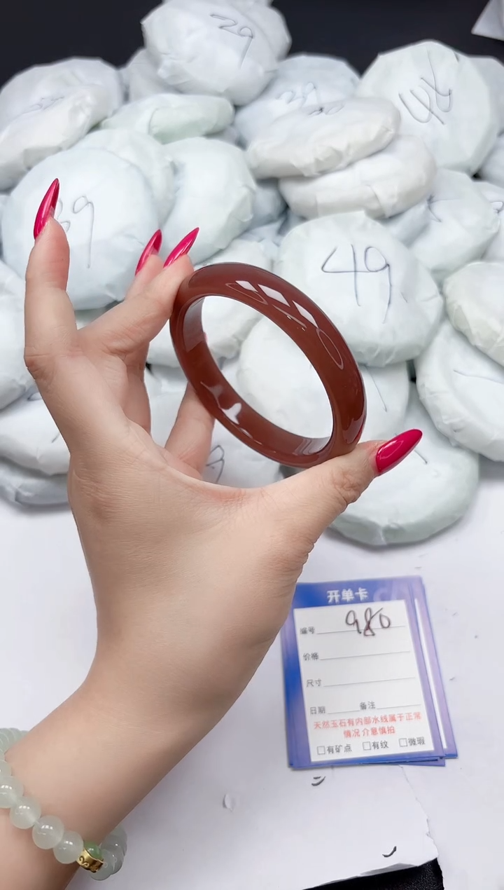 未镶嵌手镯石英质玉a80/6364