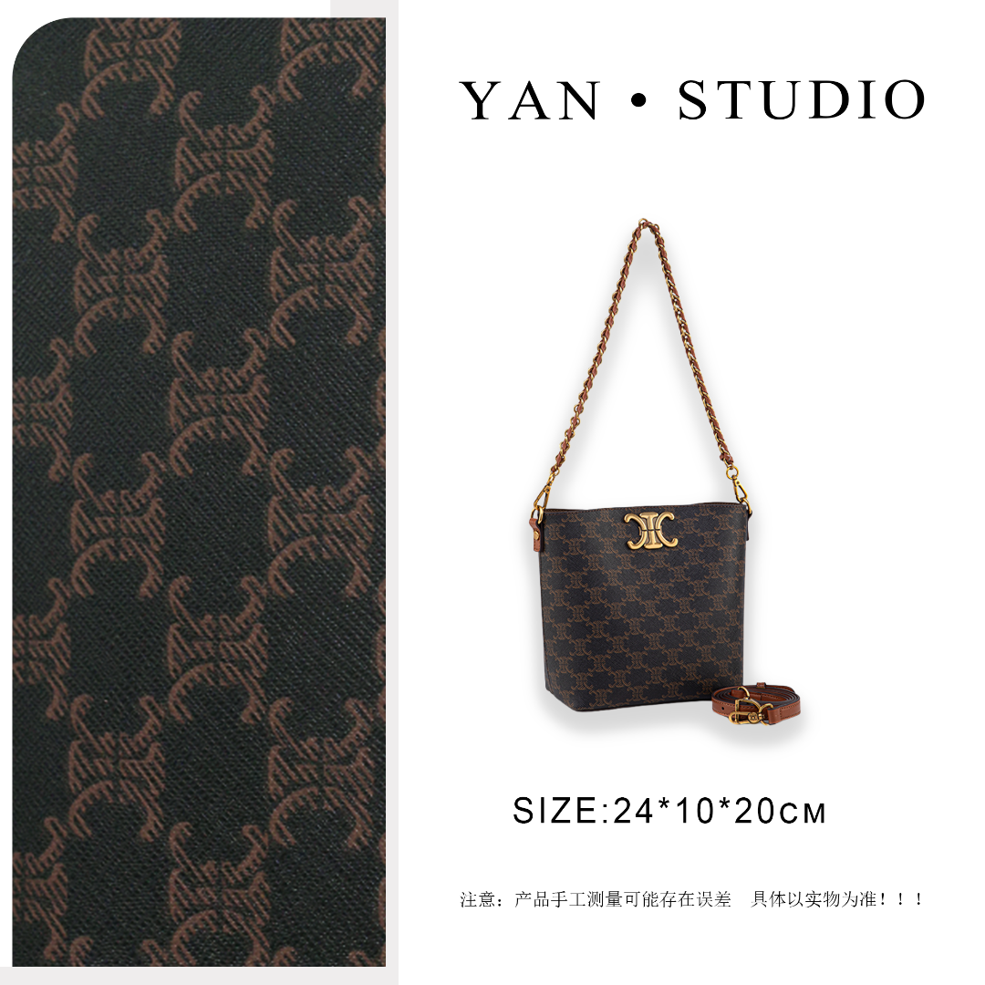 【艳姐甄选】水桶包 | QYX-81643-1-棕色-轻奢时尚百搭新款女包