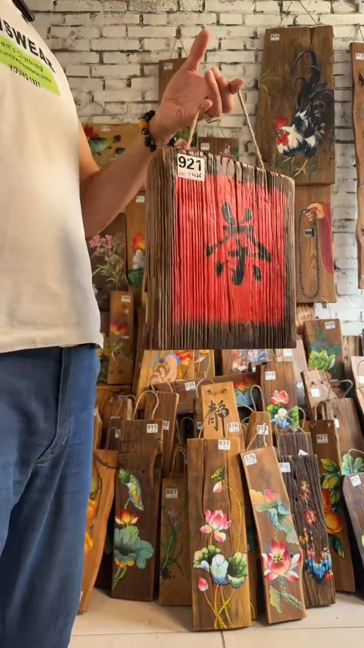 吊坠桃核921号门板画