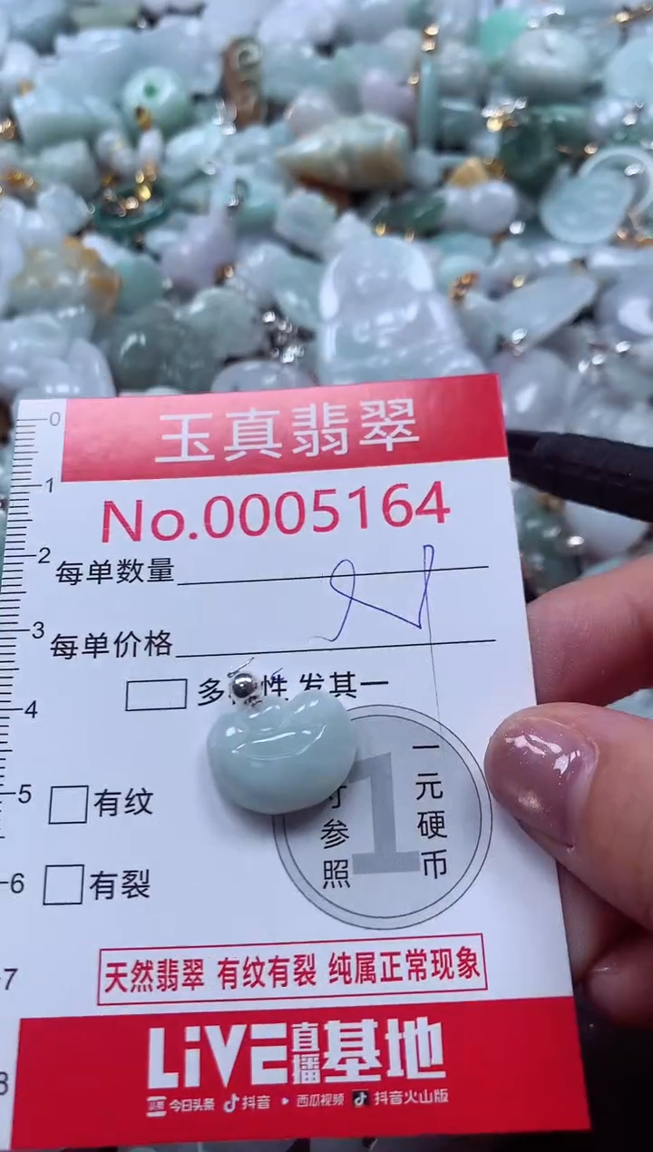 吊坠(不含链)未镶嵌翡翠5164