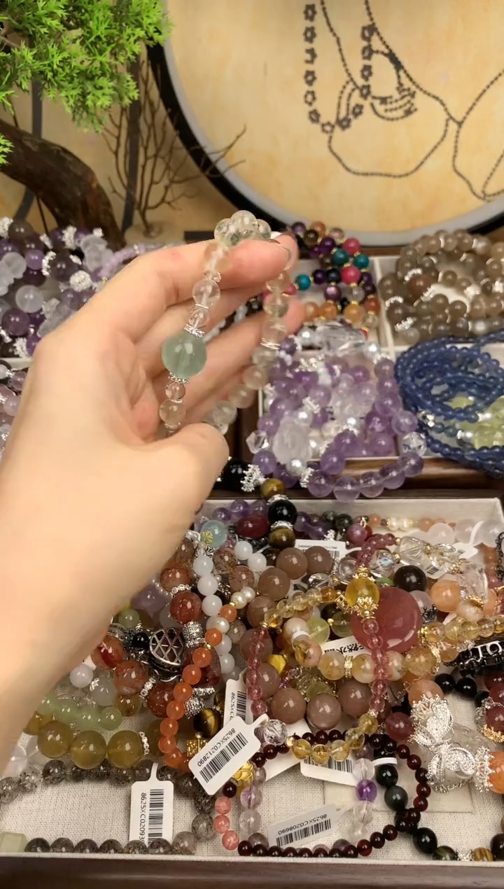 【闪购商品】黄晶手链未镶嵌396手串