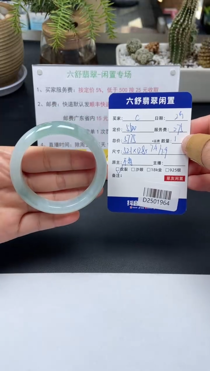 【闪购商品】翡翠手镯未镶嵌D2501964