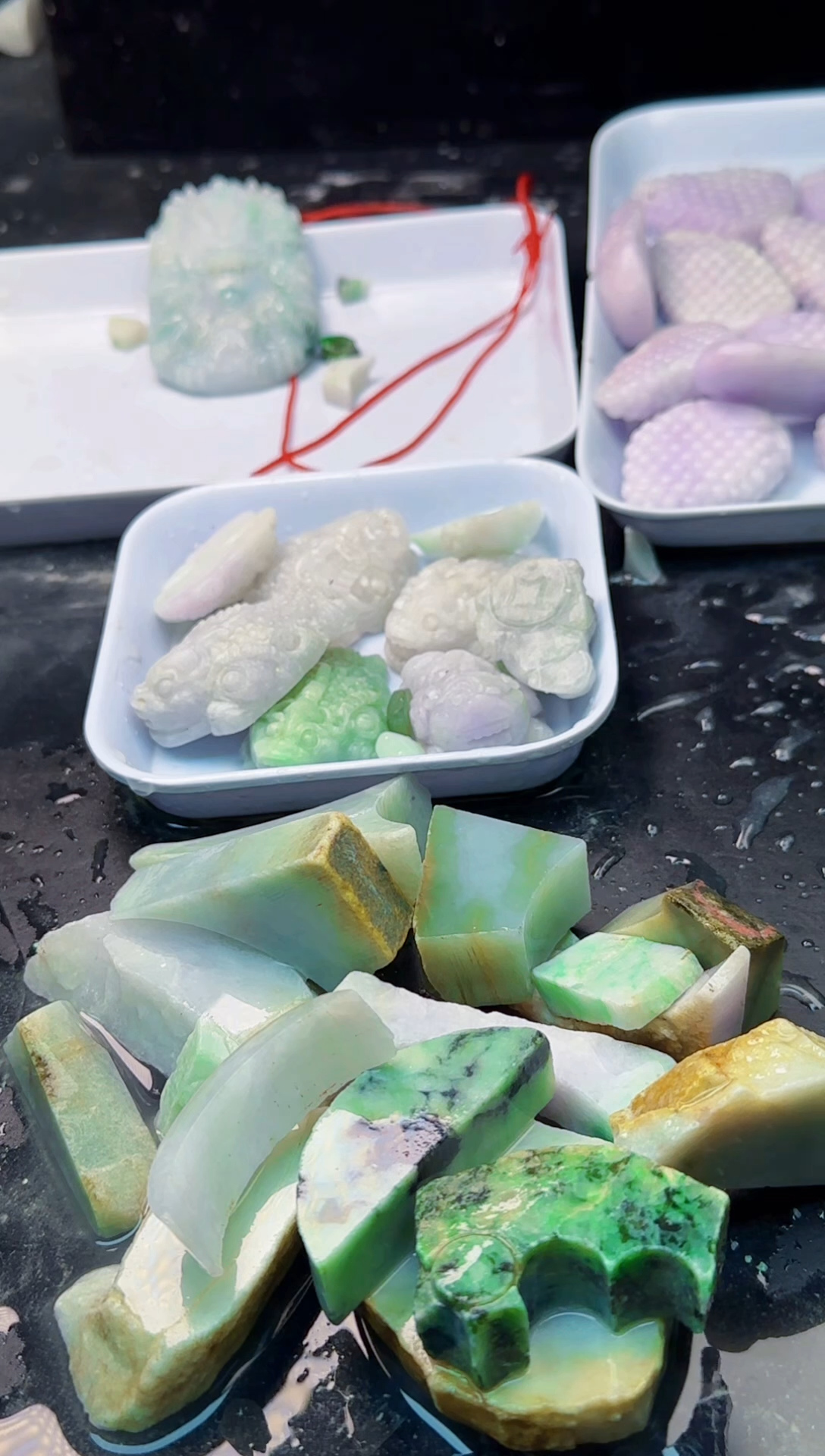 配石翡翠天*人268天然A货翡翠