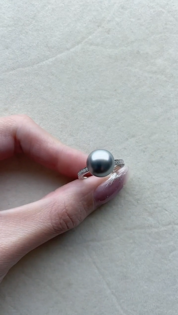 【闪购商品】淡水珍珠戒指银S925镶嵌140