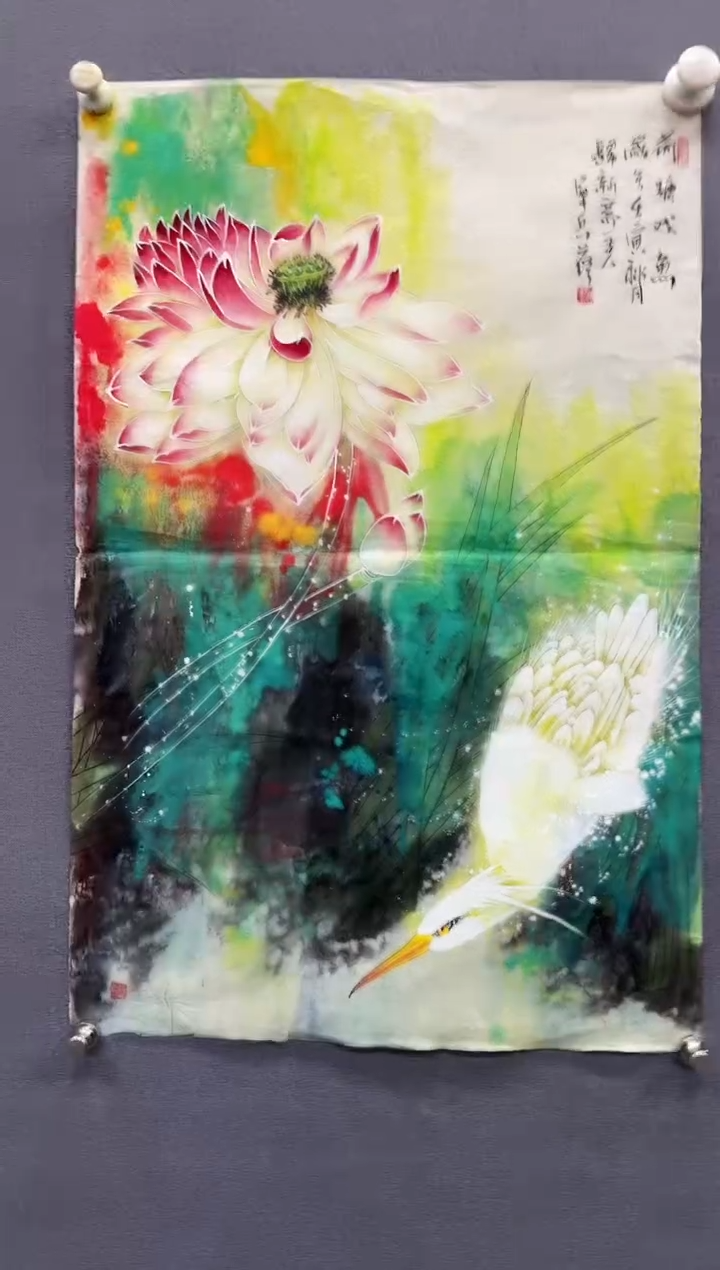 国画归军兵老师精品国画花鸟2.7平尺