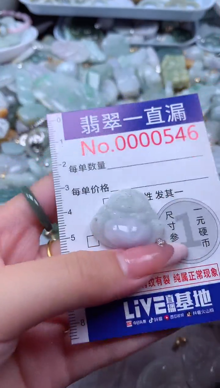 翡翠未镶嵌吊坠(不含链)546