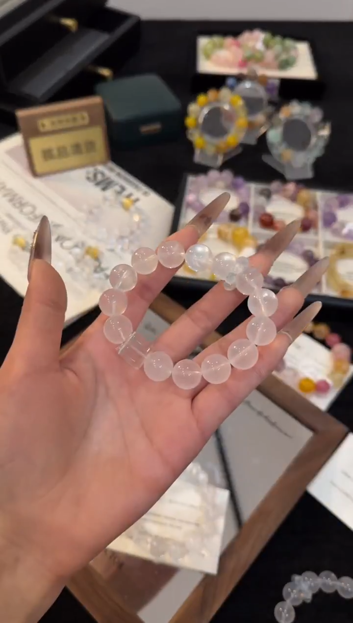 合金手链水晶奶白晶手链x3314