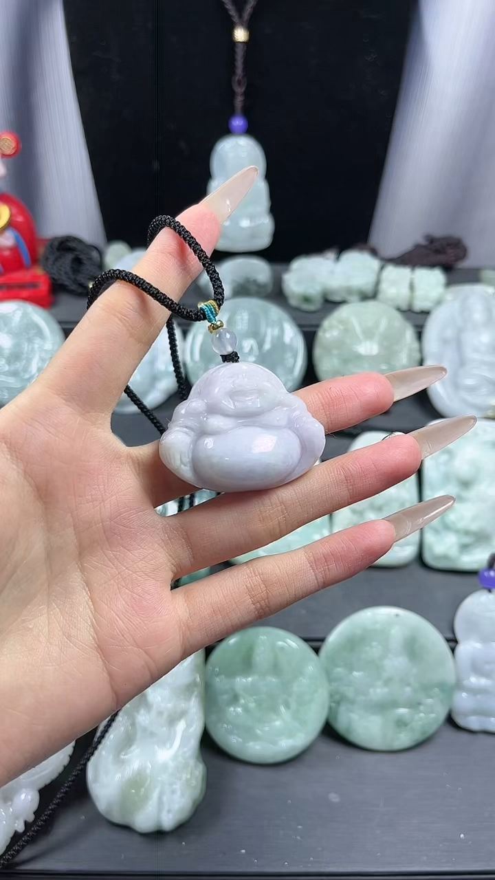 【闪购商品】翡翠颈饰未镶嵌紫色佛公